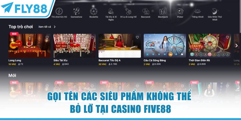 Casino FLY88 | 12+ Đối Tác - Đẳng Cấp Sòng Bài Las Vegas 9 Gọi tên các siêu phẩm không thể bỏ lỡ tại casino FLY88